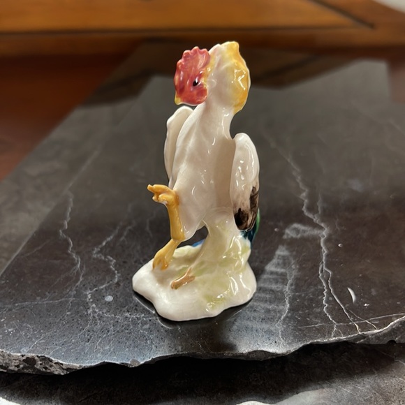 Vintage Miniature Ceramic Rooster Figurine - Picture 4 of 10